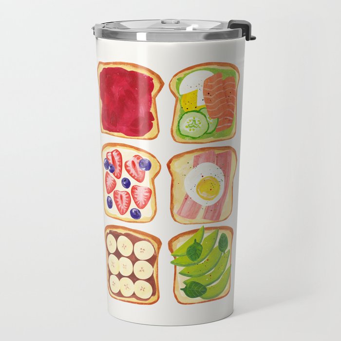 The Toast Club: Brunch Art Travel Mug Gallery Image 2