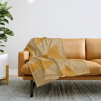 glowing goldenrod Throw Blanket Gallery Image 1