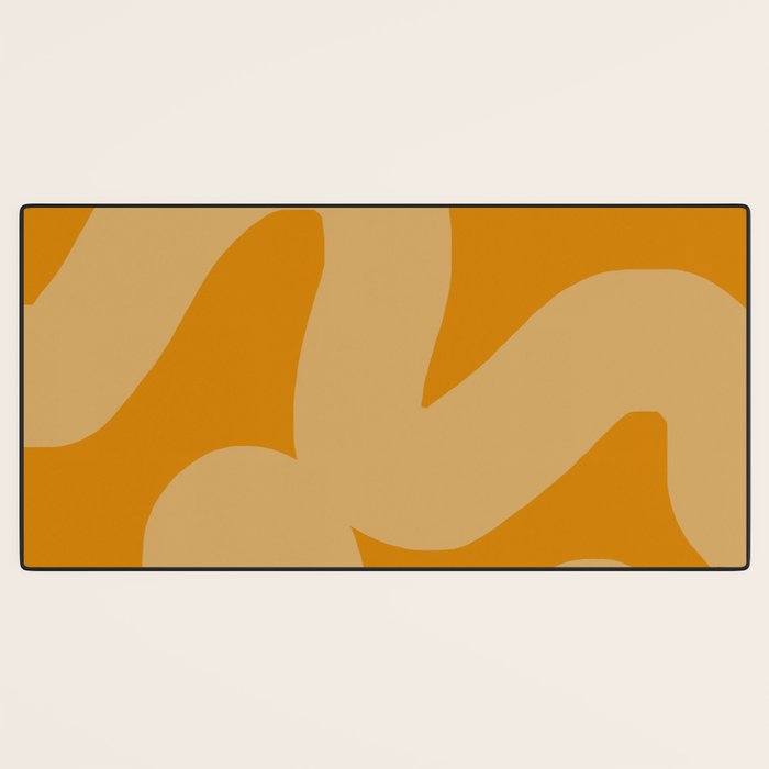 glowing goldenrod Desk Mat Gallery Image 3