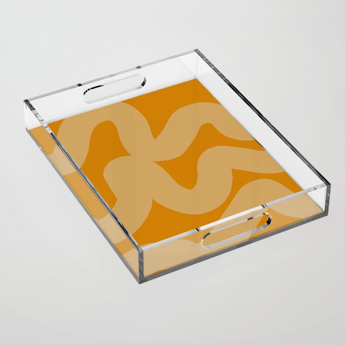 glowing goldenrod Acrylic Tray Gallery Image 1