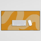 glowing goldenrod Desk Mat Gallery Image 1