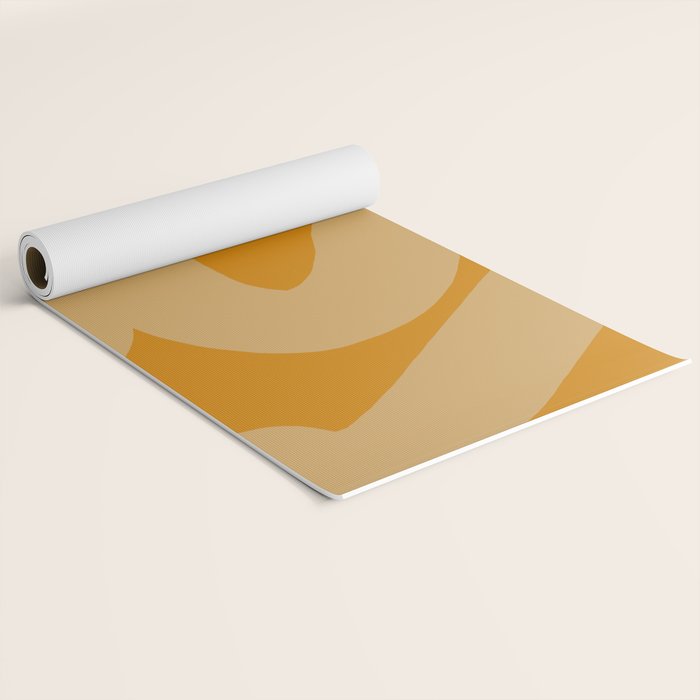 glowing goldenrod Yoga Mat Gallery Image 2