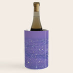 PURPLE MAGIC | seascape | glitter collage art | aesthetic of nature | yana potter digital art Wine Chiller Gallery Image 3