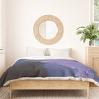 PURPLE MAGIC | seascape | glitter collage art | aesthetic of nature | yana potter digital art Duvet Cover Gallery Image 3