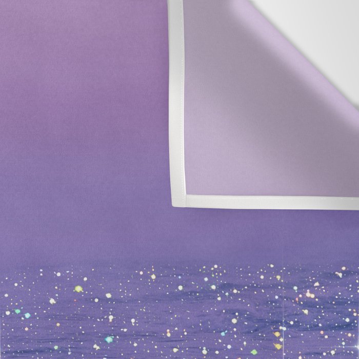 PURPLE MAGIC | seascape | glitter collage art | aesthetic of nature | yana potter digital art Wall Tapestry Gallery Image 3