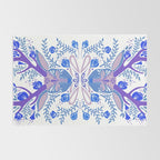 Floral Antlers - Blue Palette Rug Gallery Image 2