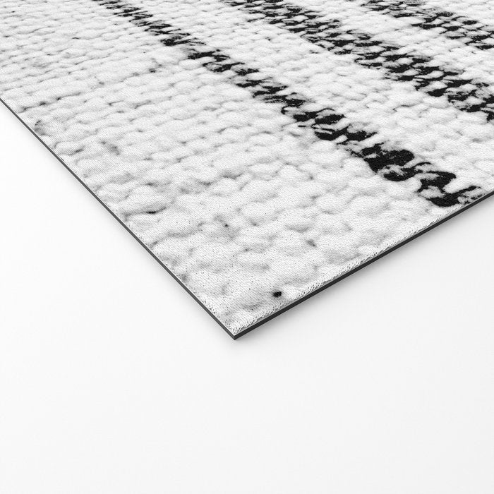 Farmhouse Grain Sack Black Stripes Welcome Mat Gallery Image 2