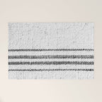Farmhouse Grain Sack Black Stripes Welcome Mat Gallery Image 1