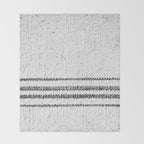 Farmhouse Grain Sack Black Stripes Throw Blanket Gallery Image 2