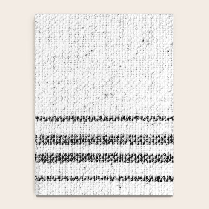 Farmhouse Grain Sack Black Stripes Notebook Gallery Image 4