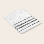 Farmhouse Grain Sack Black Stripes Notebook Gallery Image 2