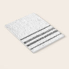 Farmhouse Grain Sack Black Stripes Notebook Gallery Image 3