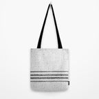 Farmhouse Grain Sack Black Stripes Tote Bag Gallery Image 2