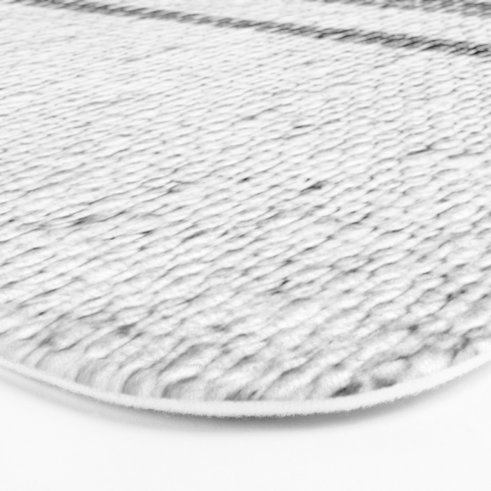 Farmhouse Grain Sack Black Stripes Bath Mat Gallery Image 3