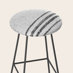 Farmhouse Grain Sack Black Stripes Stool Gallery Image 2