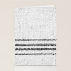 Farmhouse Grain Sack Black Stripes Stationery Card Gallery Image 2
