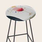 Mimosa Cocktail Zodiac Sign Stool Gallery Image 2