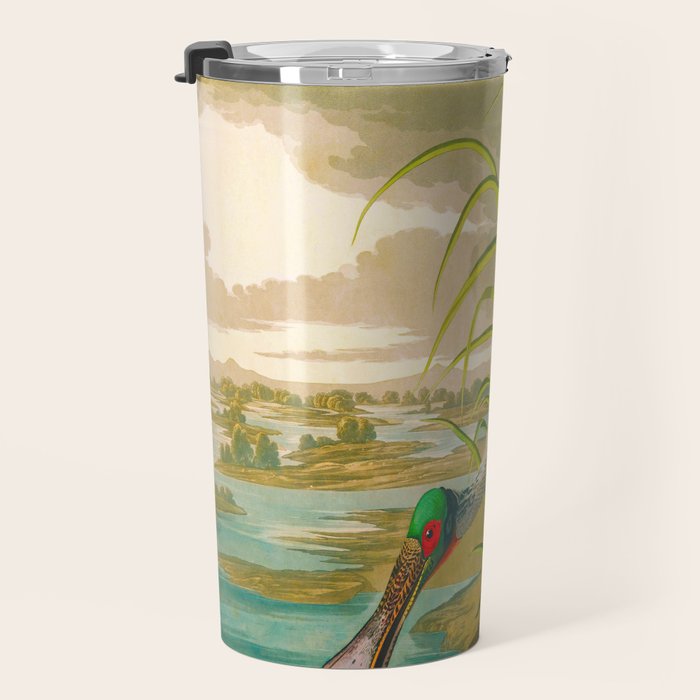 Roseate Spoonbill Bird pink Travel Mug Gallery Image 3