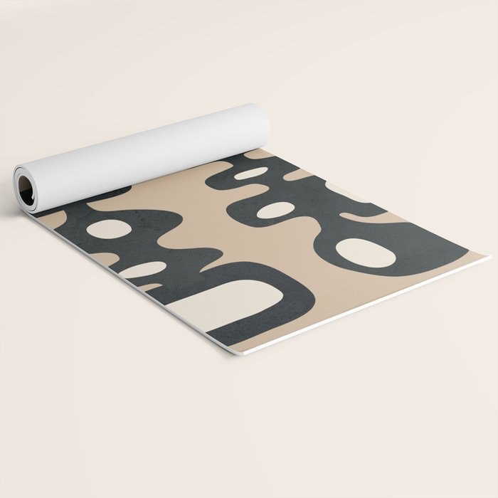 Mid-Century Abstract Balance 01 Yoga Mat Gallery Image 2