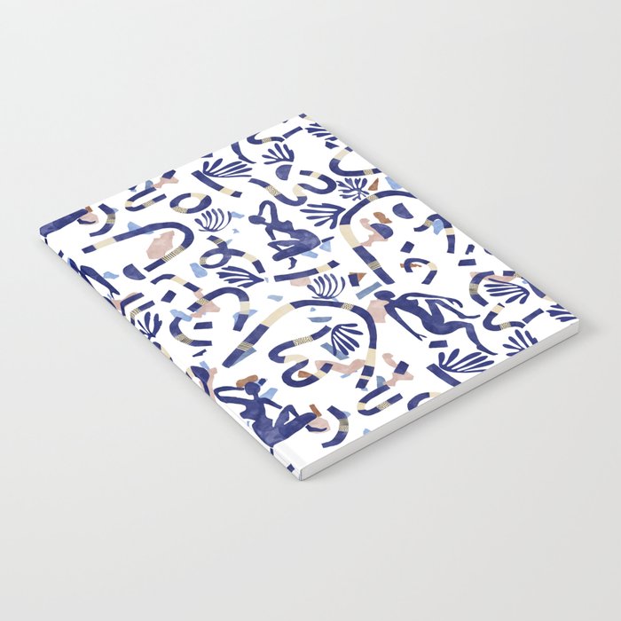 Abstract women between shapes II Notebook Gallery Image 1