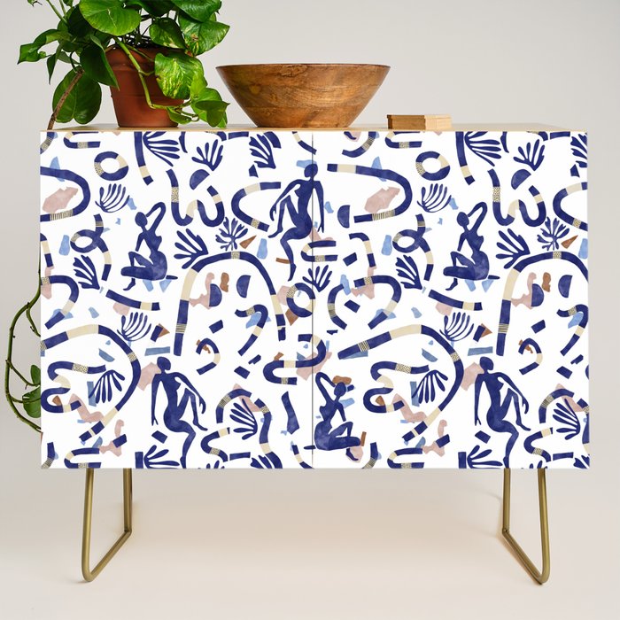 Abstract women between shapes II Credenza Gallery Image 1