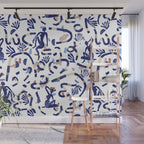 Abstract women between shapes II Wall Mural Gallery Image 1