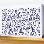Abstract women between shapes II Wall Mural Gallery Image 2