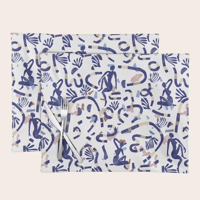 Abstract women between shapes II Placemat Gallery Image 1