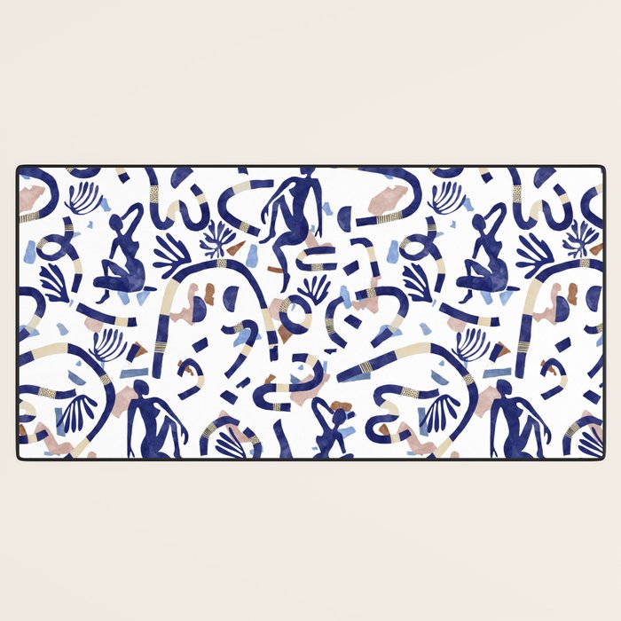 Abstract women between shapes II Desk Mat Gallery Image 3