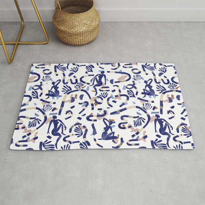 Abstract women between shapes II Rug Gallery Image 1