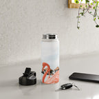 Pink Flamingos On Aruba Island Art Photo | Caribbean Beach Wall Print | Tropical Travel Photography Water Bottle Gallery Image 4
