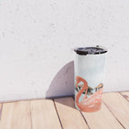 Pink Flamingos On Aruba Island Art Photo | Caribbean Beach Wall Print | Tropical Travel Photography Travel Mug Gallery Image 4
