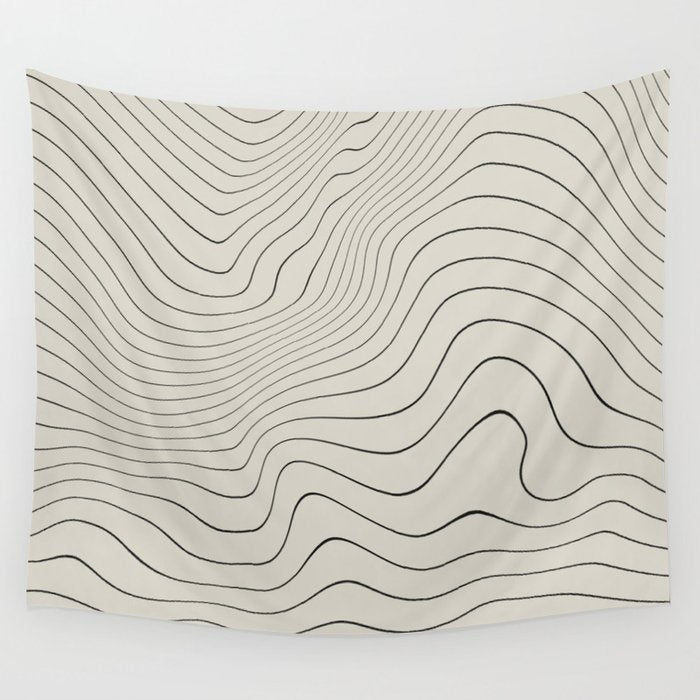 Line Distortion #3 Wall Tapestry Gallery Image 4
