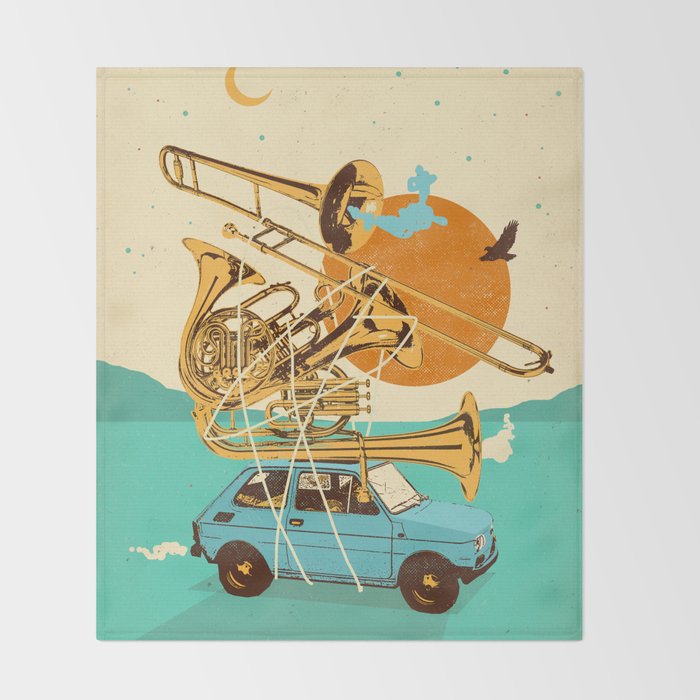 JAZZ JOURNEY Throw Blanket Gallery Image 2
