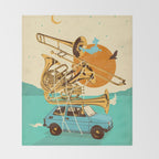 JAZZ JOURNEY Throw Blanket Gallery Image 2
