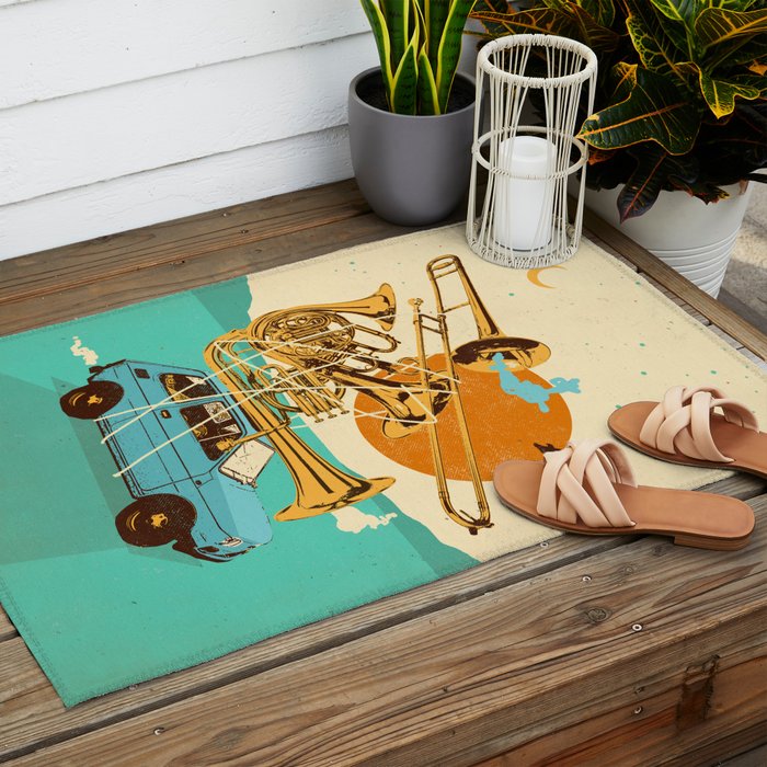 JAZZ JOURNEY Outdoor Rug Gallery Image 2