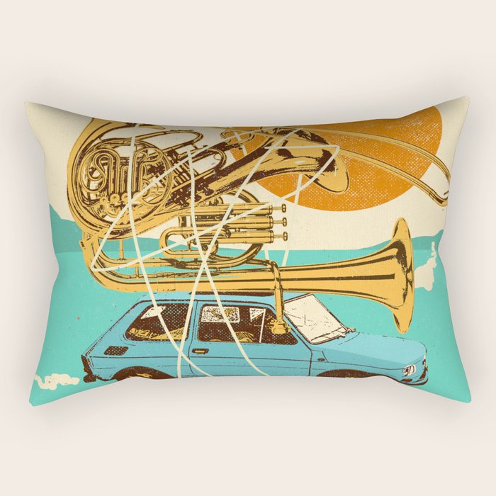JAZZ JOURNEY Rectangular Pillow Gallery Image 1