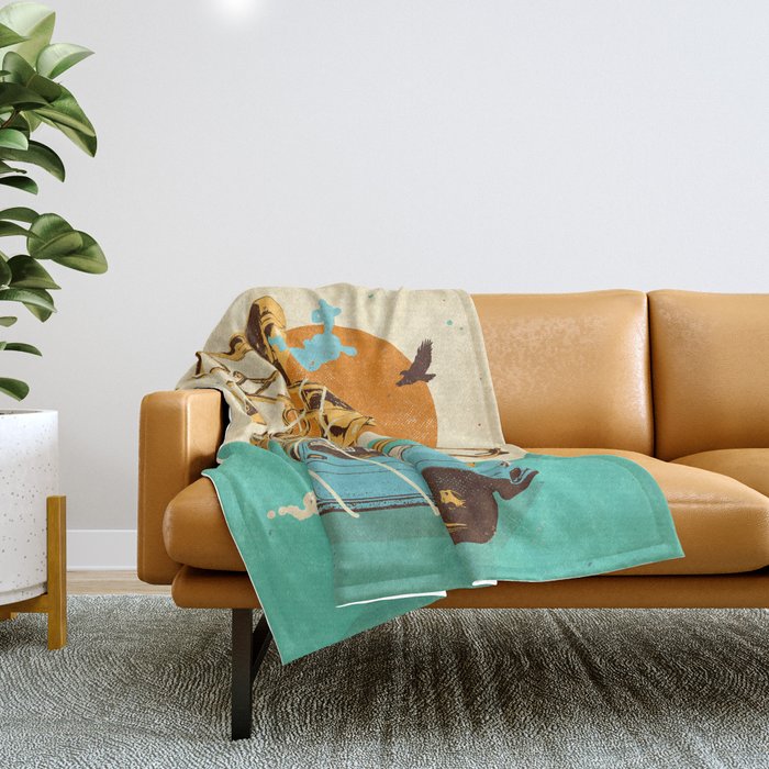 JAZZ JOURNEY Throw Blanket Gallery Image 1