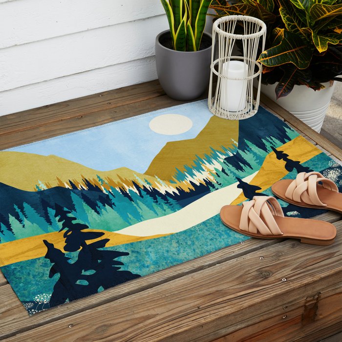 Flower Vista Outdoor Rug Gallery Image 2