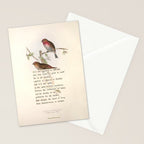 Lesser Redpole Divination from # An Almanac of Birds # Divinations for Uncertain Days Stationery Card Gallery Image 2