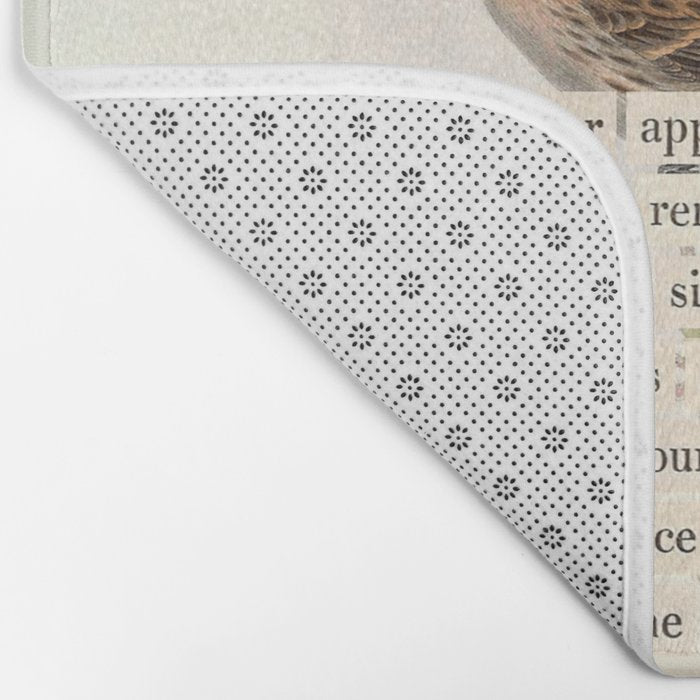 Lesser Redpole Divination from # An Almanac of Birds # Divinations for Uncertain Days Bath Mat Gallery Image 2