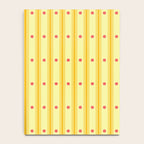Stripes With Lines and Dots pattern yellow Notebook Gallery Image 4