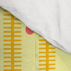 Stripes With Lines and Dots pattern yellow Comforter Gallery Image 4