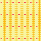 Stripes With Lines and Dots pattern yellow Coffee Mug Gallery Image 2