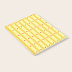 Stripes With Lines and Dots pattern yellow Notebook Gallery Image 2