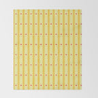Stripes With Lines and Dots pattern yellow Throw Blanket Gallery Image 2