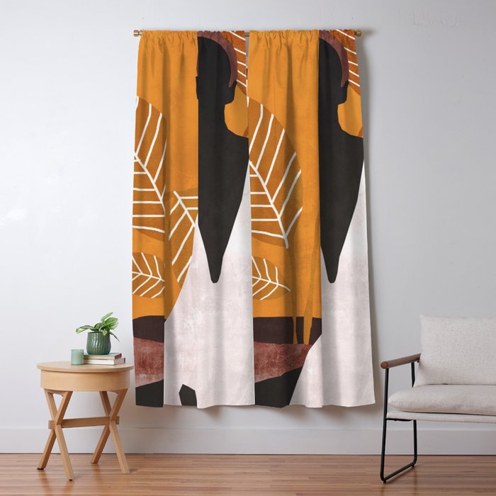 Tropical Girl 6 Window Curtain Gallery Image 5