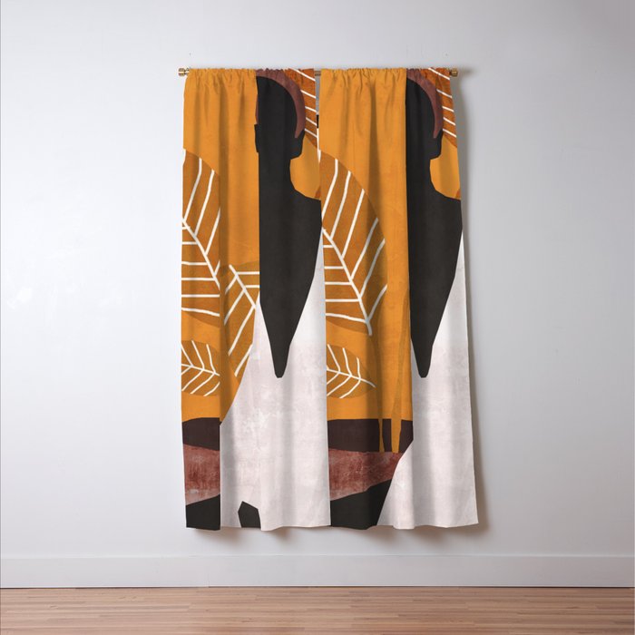 Tropical Girl 6 Window Curtain Gallery Image 3