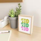 Ho Ho Ho - Pink and Green Mini Art Print Gallery Image 2
