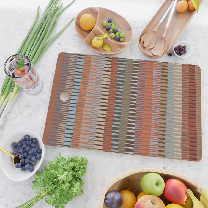 Mix of Stripes #3 Cutting Board Gallery Image 2